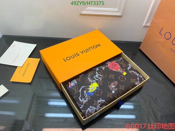 LV Bags-(4A)-Wallet-,Code: HT3375,$ 64USD
