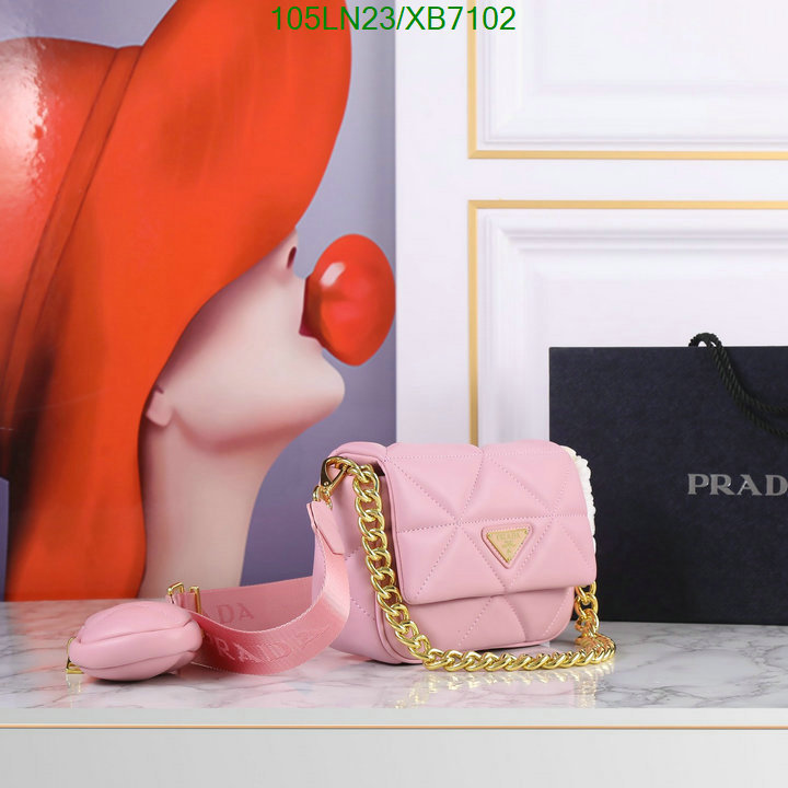 Prada Bag-(4A)-Diagonal- Code: XB7102 $ 137USD