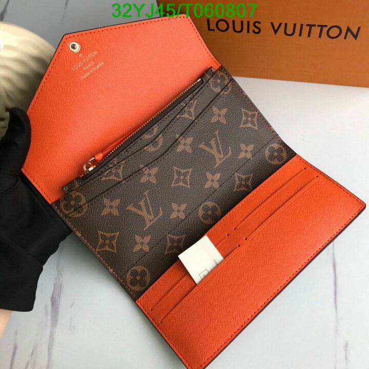 LV Bags-(4A)-Wallet-,Code: T060807,$ 42USD