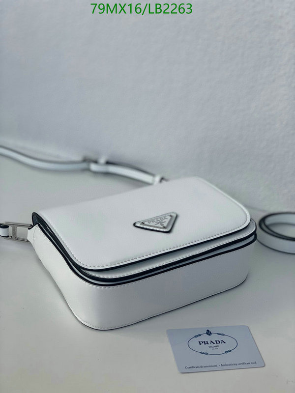 Prada Bag-(4A)-Diagonal-,Code: LB2263,$ 103USD