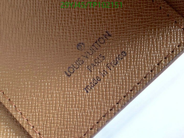 LV Bags-(4A)-Wallet-,Code: TP102151,$ 38USD