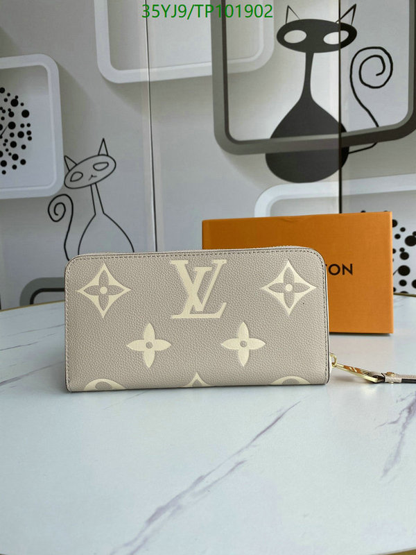 LV Bags-(4A)-Wallet-,Code: TP101902,$ 51USD
