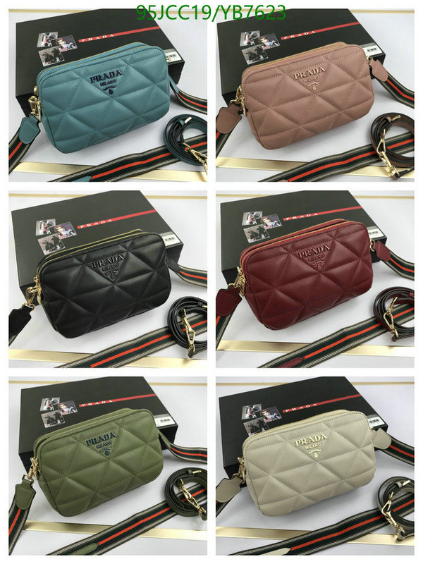 Prada Bag-(4A)-Diagonal-,Code: YB7623,$ 124USD