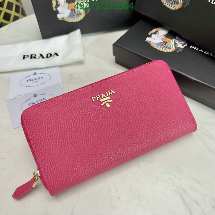 Prada Bag-(4A)-Wallet- Code: ZT2804 $ 64USD