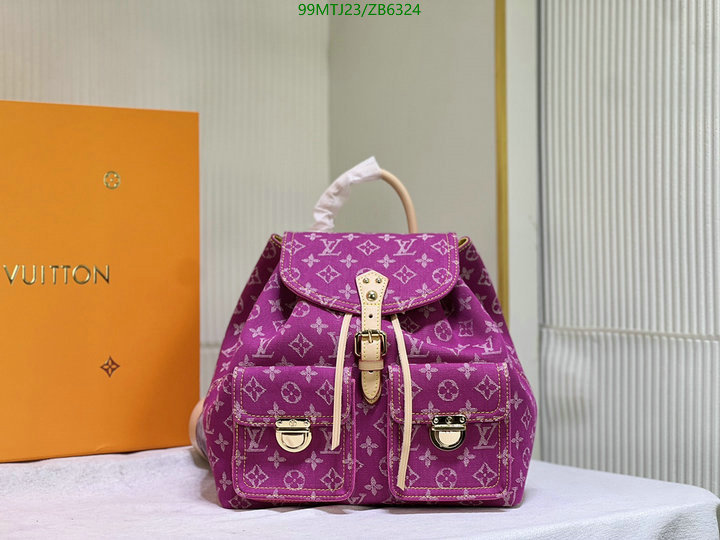 LV Bags-(4A)-Backpack-,Code: ZB6324,$ 129USD