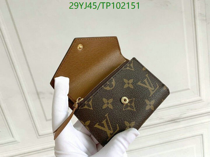 LV Bags-(4A)-Wallet-,Code: TP102151,$ 38USD