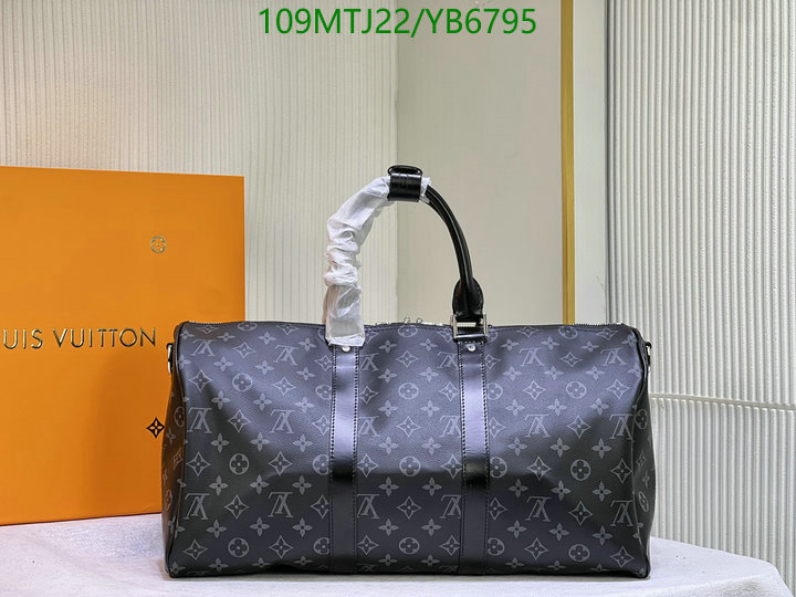 LV Bags-(4A)-Keepall BandouliRe 45-50-,Code: YB6795,$ 142USD