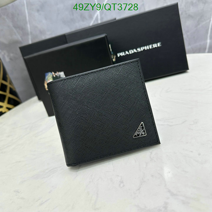 Prada Bag-(4A)-Wallet- Code: QT3728 $ 64USD
