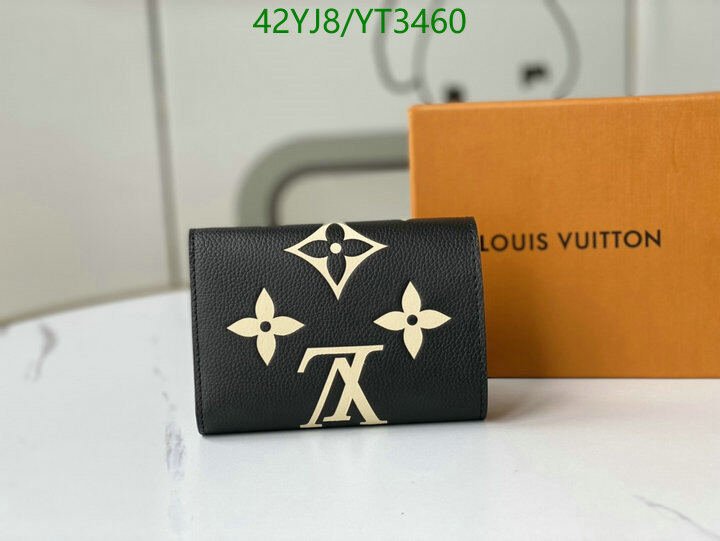 LV Bags-(4A)-Wallet-,Code: YT3460,$ 55USD