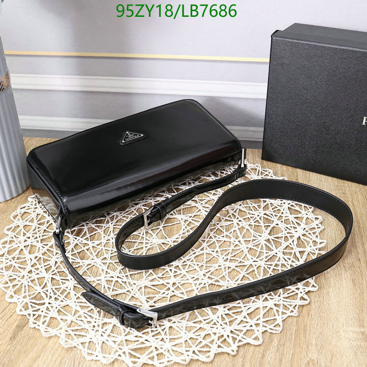 Prada Bag-(4A)-Diagonal-,Code: LB7686,$ 124USD