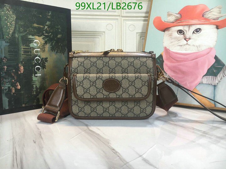 Gucci Bag-(4A)-Diagonal-,Code: LB2676,$ 129USD
