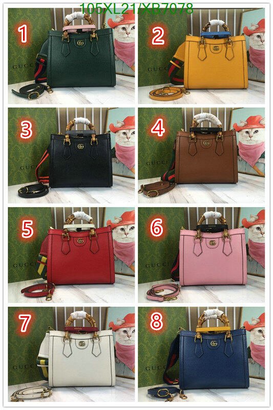 Gucci Bag-(4A)-Diana-Bamboo-,Code: XB7078,$ 137USD