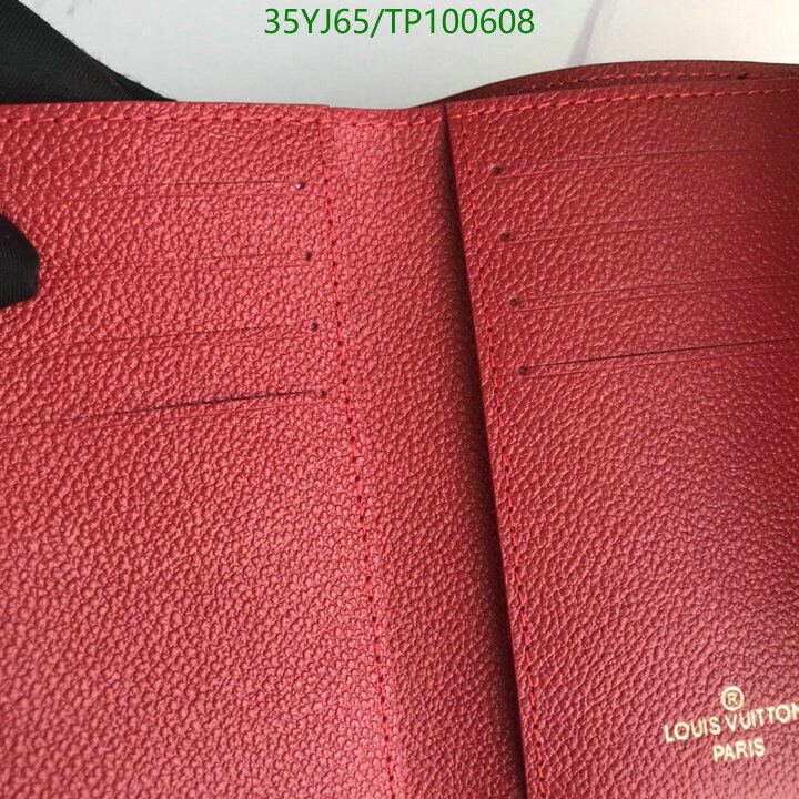 LV Bags-(4A)-Wallet-,Code: TP100608,$ 46USD