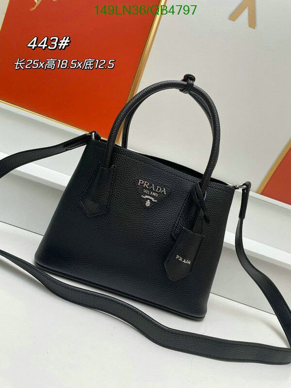 Prada Bag-(4A)-Handbag- Code: QB4797 $ 194USD