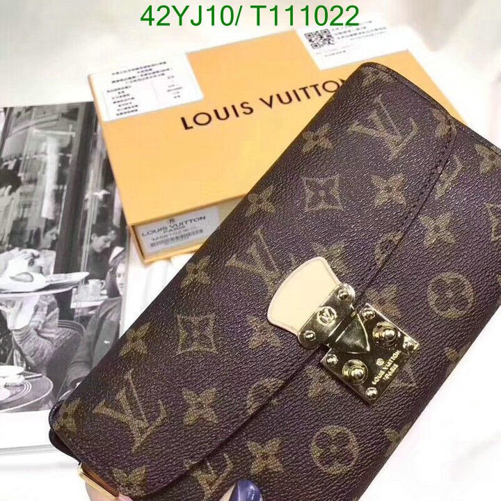 LV Bags-(4A)-Wallet-,Code : T111022,$ 55USD