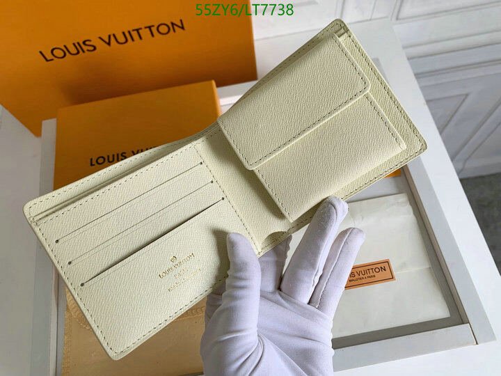 LV Bags-(4A)-Wallet-,Code: LT7738,$ 72USD