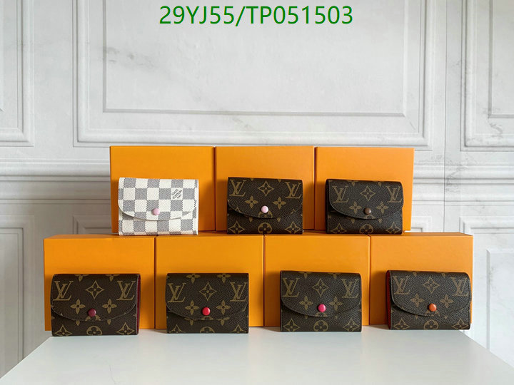 LV Bags-(4A)-Wallet-,Code: TP051503,$ 38USD