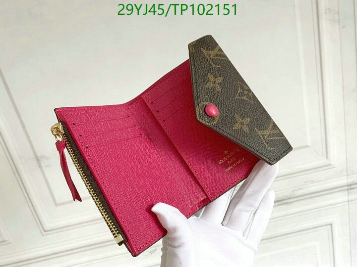 LV Bags-(4A)-Wallet-,Code: TP102151,$ 38USD