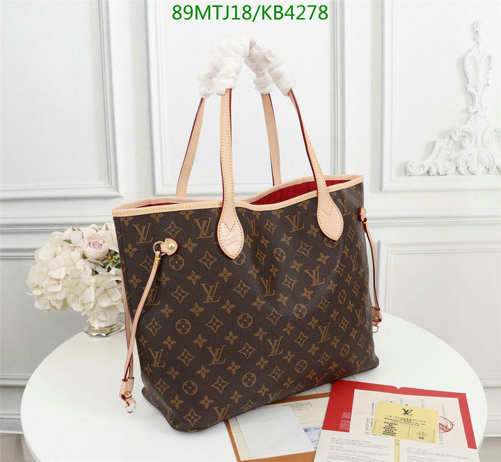 LV Bags-(4A)-Neverfull-,Code: KB4278,$ 116USD