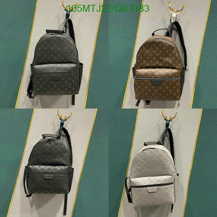 LV Bag-(4A)-Backpack- Code: QB3183 $ 137USD