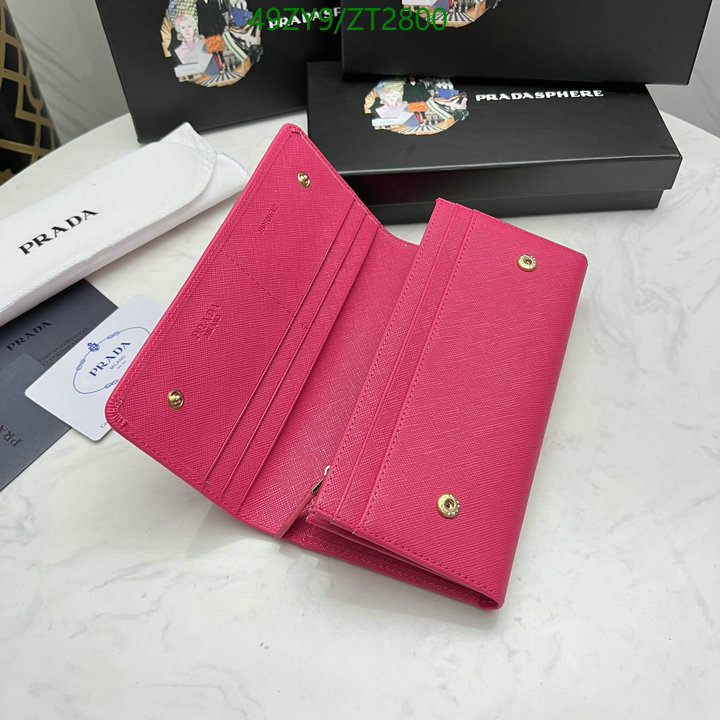 Prada Bag-(4A)-Wallet-,Code: ZT2800,$ 64USD