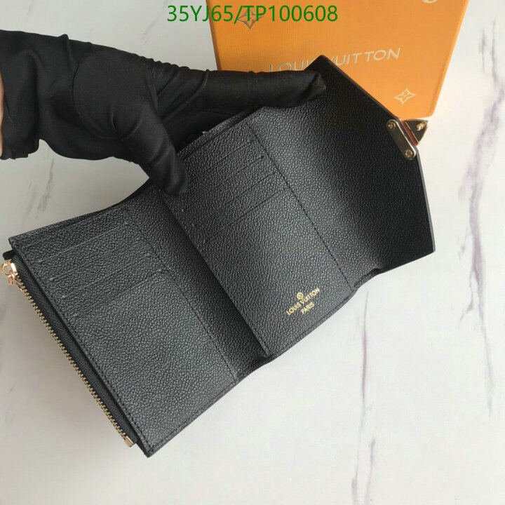 LV Bags-(4A)-Wallet-,Code: TP100608,$ 46USD