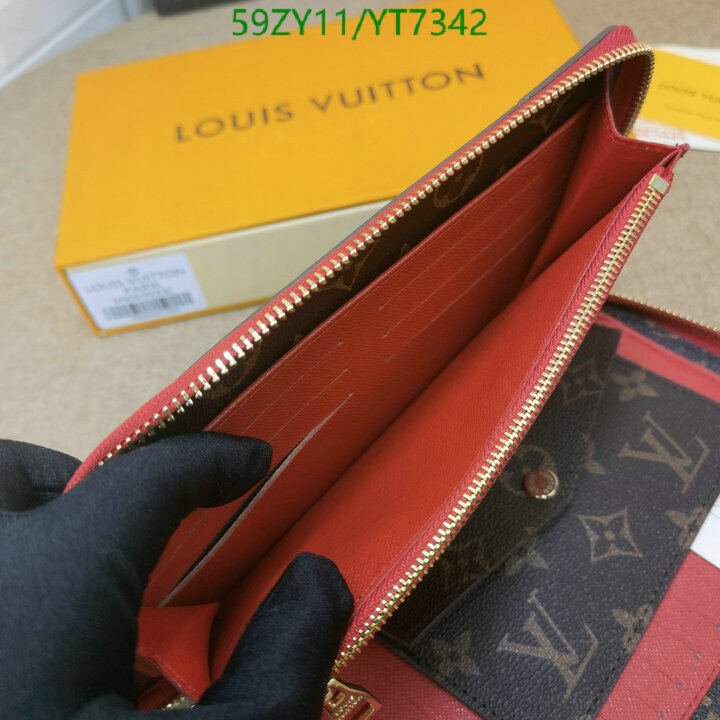 LV Bags-(4A)-Wallet-,Code: YT7342,$ 77USD