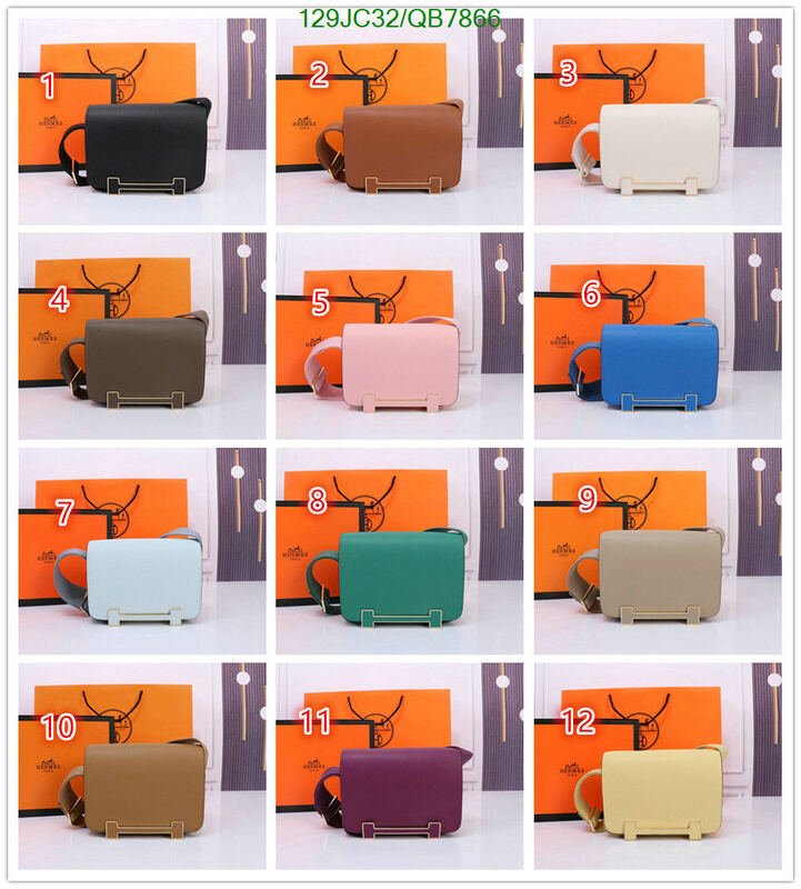 Hermes Bag-(4A)-Diagonal- Code: QB7866 $ 168USD