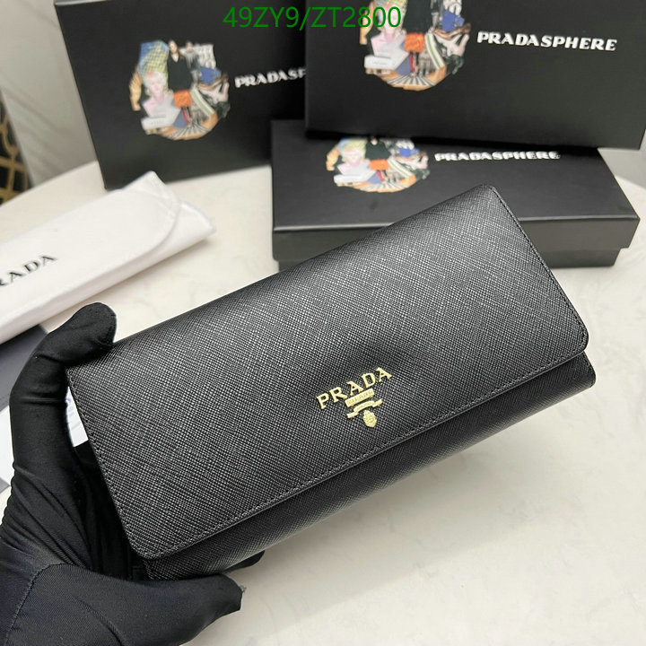 Prada Bag-(4A)-Wallet-,Code: ZT2800,$ 64USD