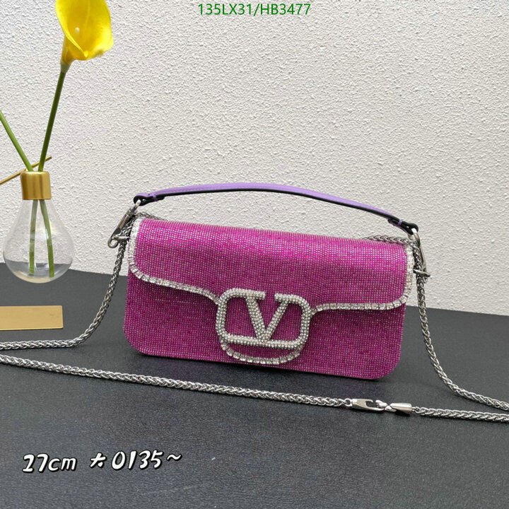 Valentino Bag-(4A)-LOC-V Logo ,Code: HB3477,$ 176USD