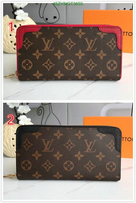 LV Bag-(4A)-Wallet- Code: QT3655 $ 59USD