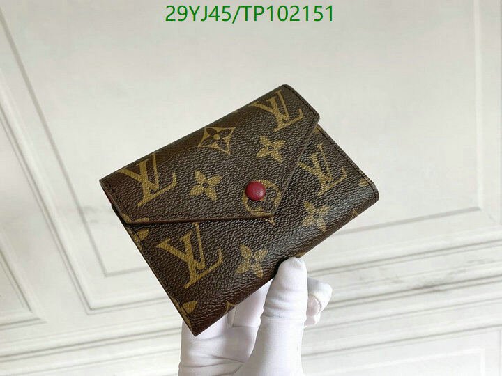 LV Bags-(4A)-Wallet-,Code: TP102151,$ 38USD