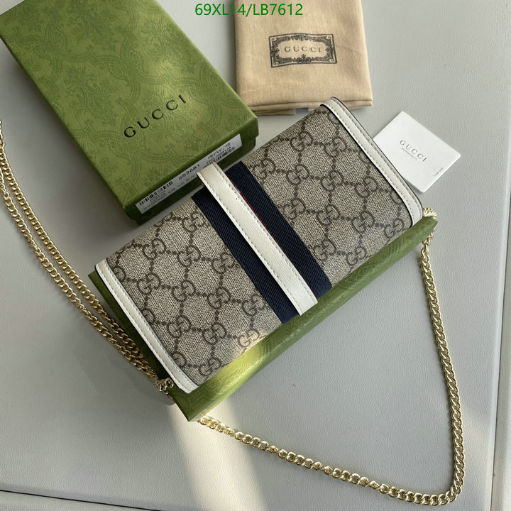 Gucci Bag-(4A)-Diagonal-,Code: LB7612,$ 90USD