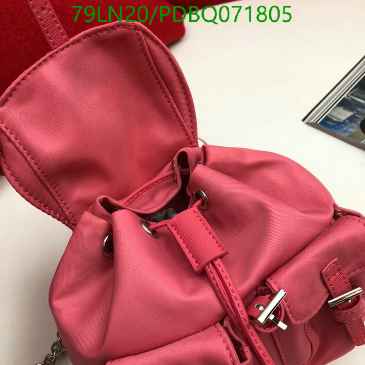 Prada Bag-(4A)-Backpack-,Code:PDBQ071805,$ 155USD
