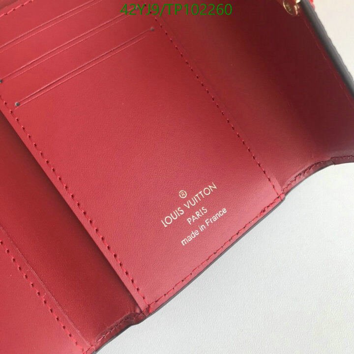 LV Bags-(4A)-Wallet-,Code: TP102260,$ 55USD