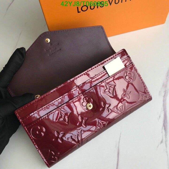 LV Bags-(4A)-Wallet-,Code: T060805,$ 55USD