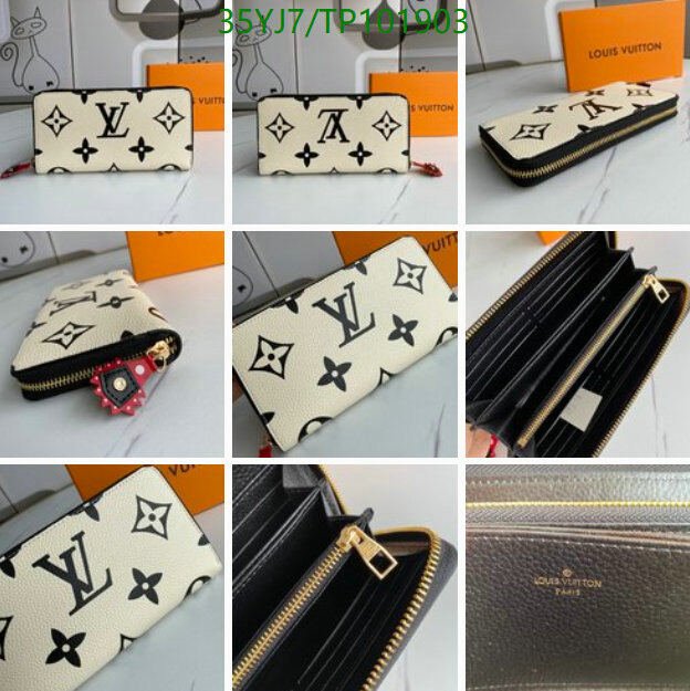 LV Bags-(4A)-Wallet-,Code: TP101903,$ 46USD