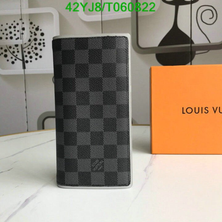LV Bags-(4A)-Wallet-,Code: T060822,$ 55USD