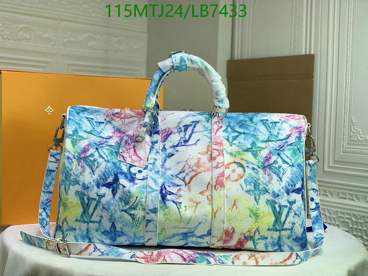 LV Bags-(4A)-Keepall BandouliRe 45-50-,Code: LB7433,$ 150USD