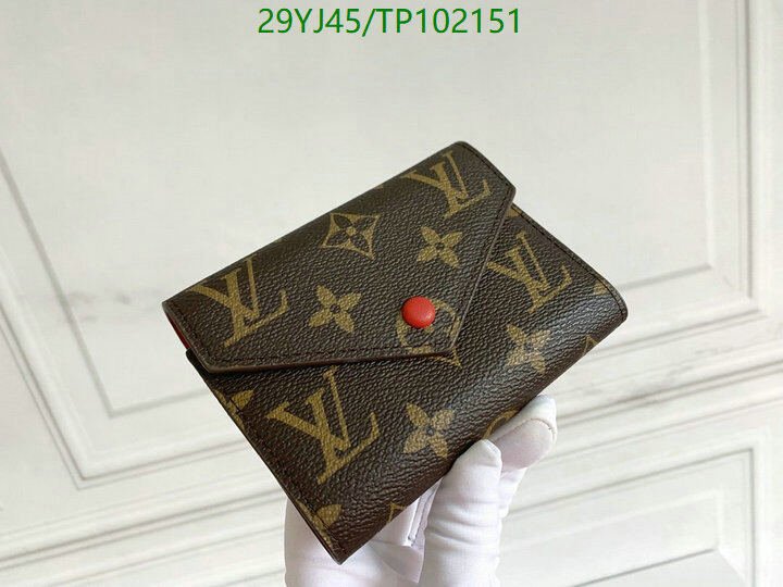LV Bags-(4A)-Wallet-,Code: TP102151,$ 38USD