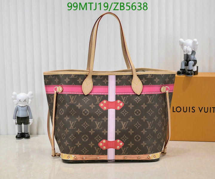 LV Bags-(4A)-Neverfull-,Code: ZB5638,$ 129USD