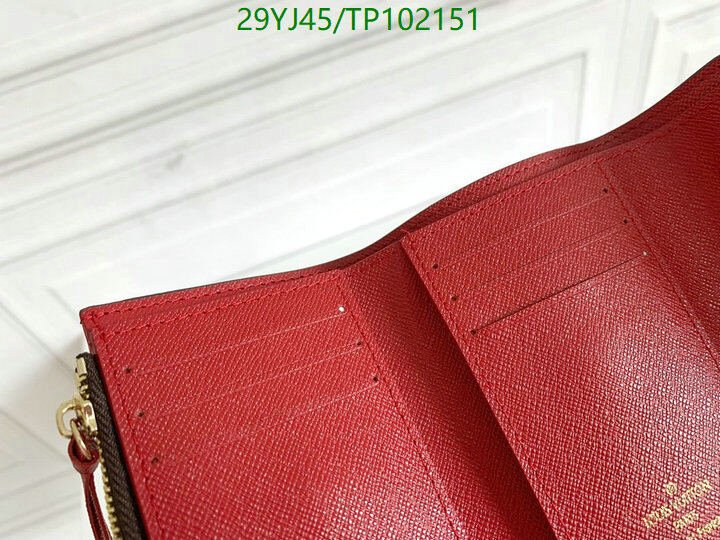 LV Bags-(4A)-Wallet-,Code: TP102151,$ 38USD
