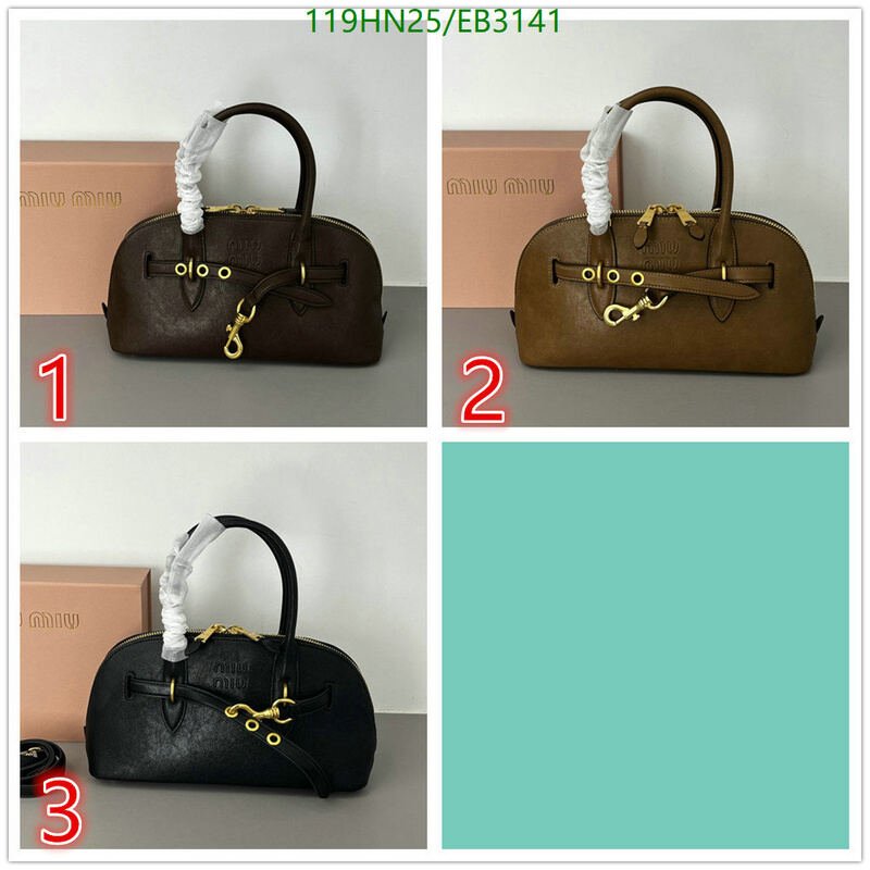 Miu Miu Bag-(4A)-Handbag- Code: EB3141 $ 155USD