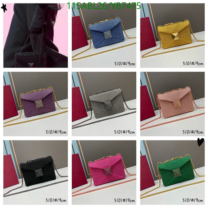 Valentino Bag-(4A)-Diagonal-,Code: YB7475,$ 150USD