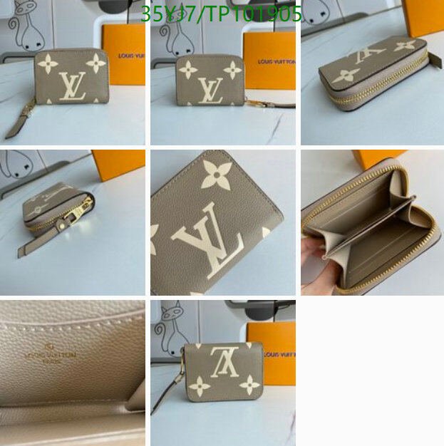 LV Bags-(4A)-Wallet-,Code: TP101905,$ 46USD