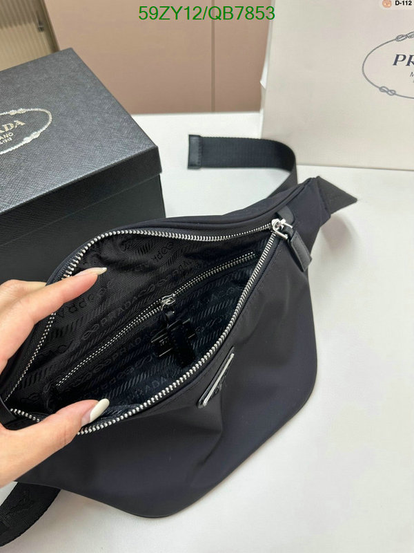 Prada Bag-(4A)-Belt Bag-Chest Bag-- Code: QB7853 $ 77USD
