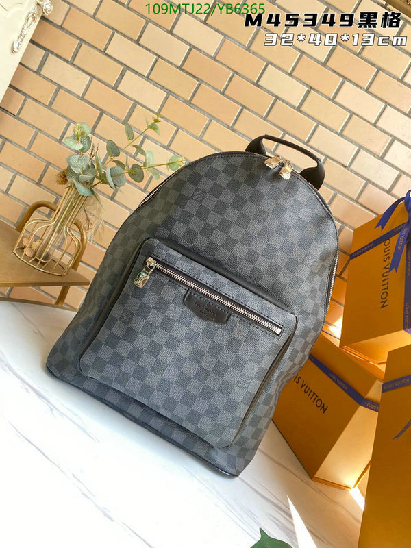 LV Bags-(4A)-Backpack-,Code: YB6365,$ 142USD