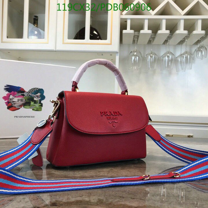 Prada Bag-(4A)-Handbag-,Code: PDB060906,$ 155USD