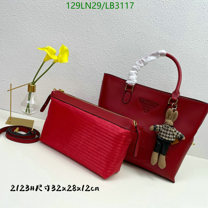 Prada Bag-(4A)-Handbag-,Code: LB3117,$ 168USD