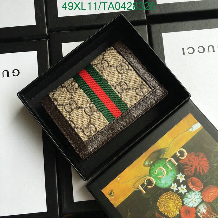 Gucci Bag-(4A)-Wallet-,Code:TA0428326,$ 64USD